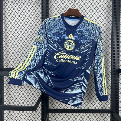 Club America Soccer Jersey Away Long Sleeve Custom Shirt 2025/26