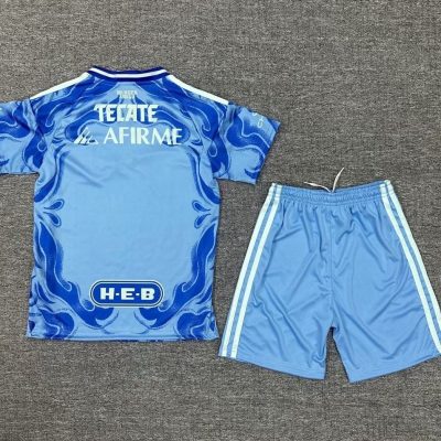 Alternative view of Tigres UANL Soccer Jersey Away Kids Kit Jersey+Shorts 2025/26