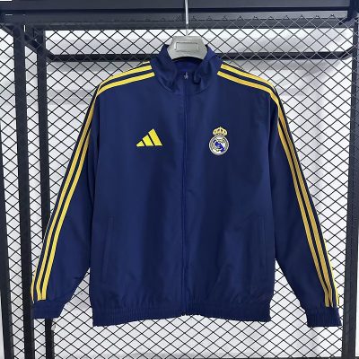 Real Madrid Reversible Double-Sides Windbreaker Jacket Blue 2025-26