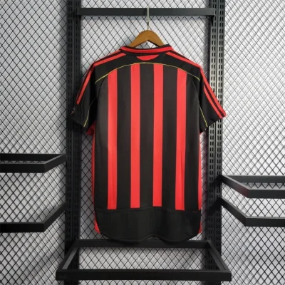 Alternative view of AC Milan Retro Soccer Jersey Home Custom Shirt 2006/07