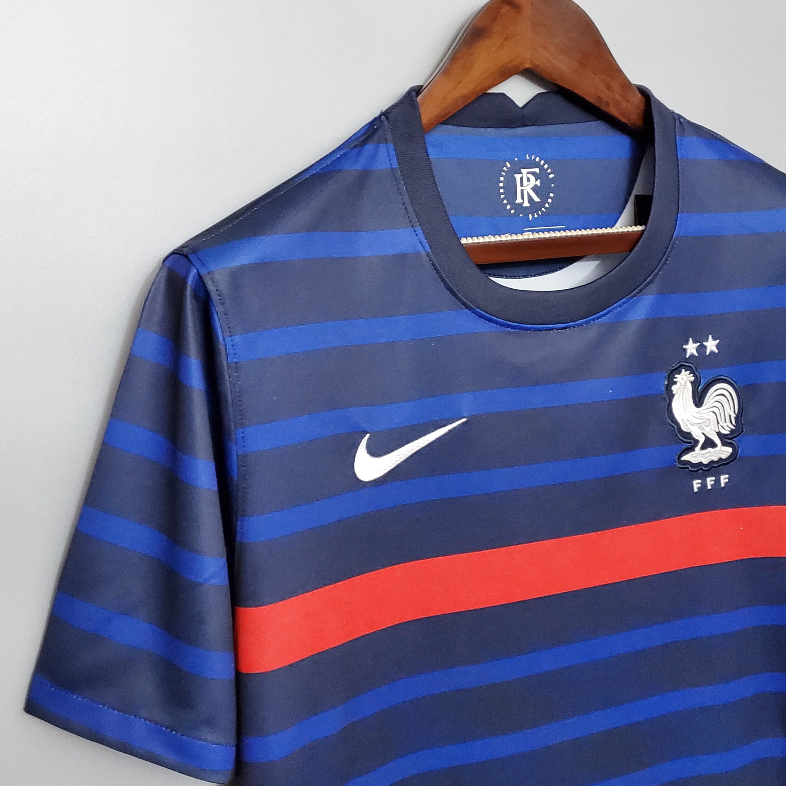 France Retro Soccer Jersey Home Custom Shirt 2020 - Image 2