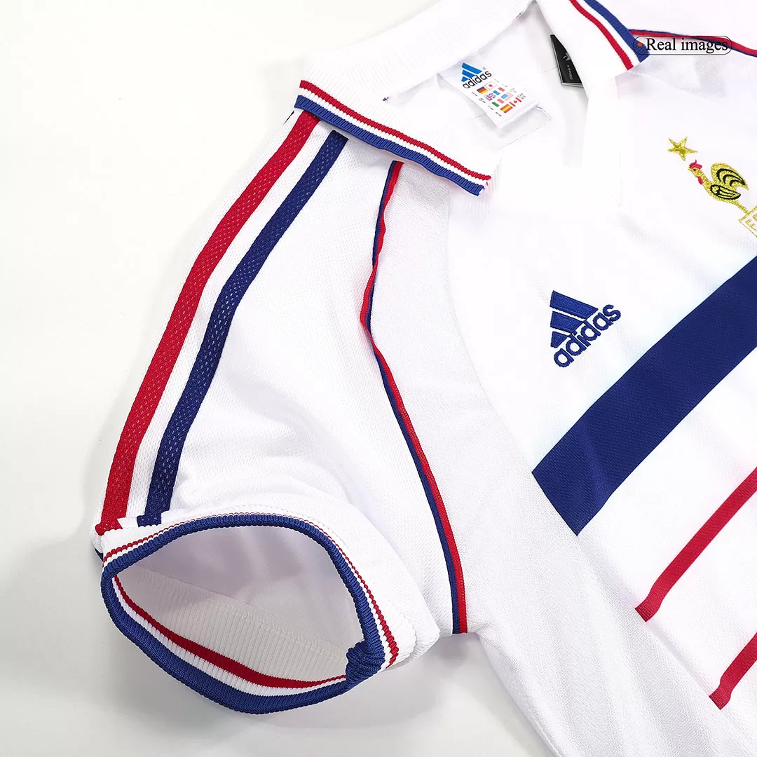 France Retro Soccer Jersey Away Custom Shirt World Cup 1998 - Image 4