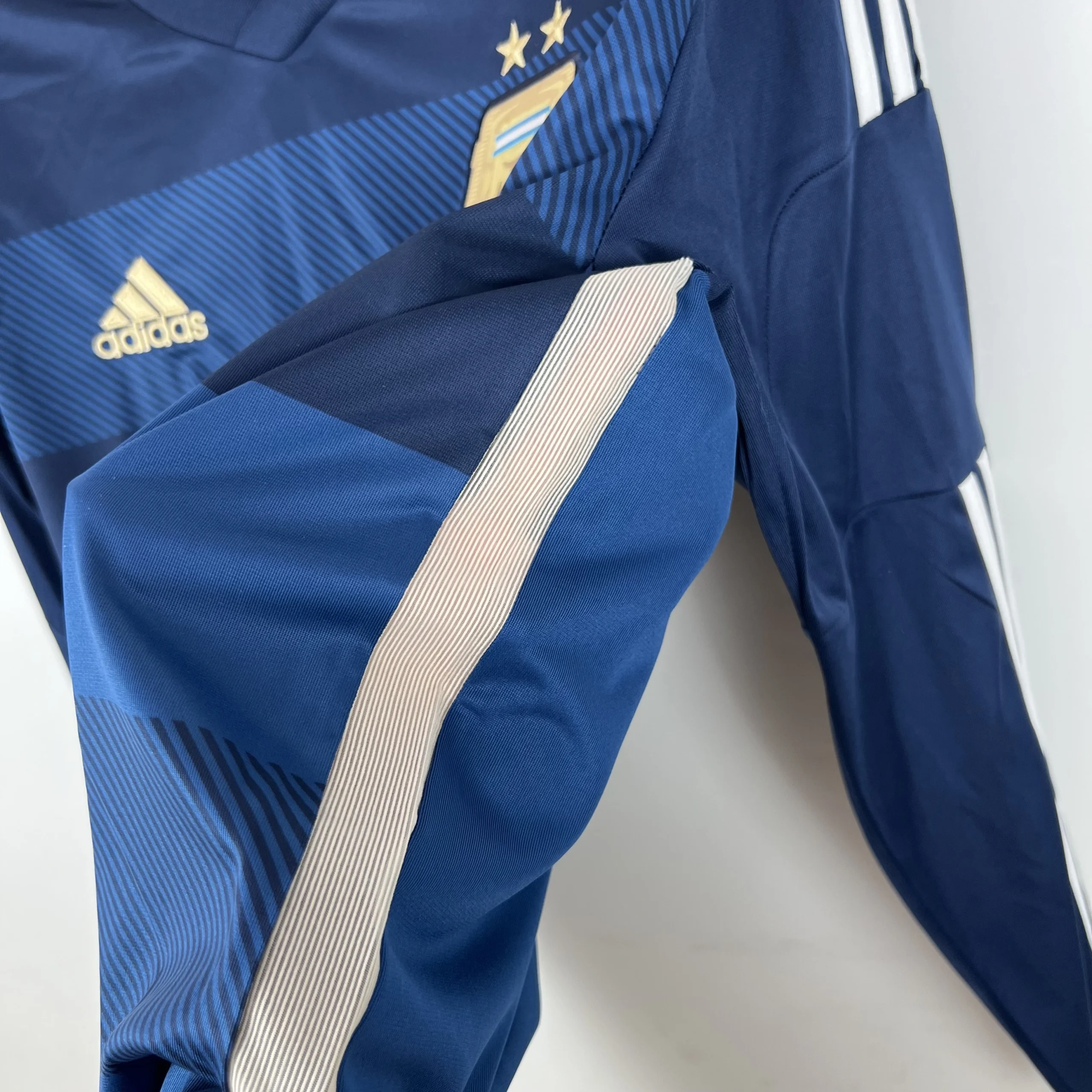 Argentina Retro Jersey Custom Away Long Sleeve Football Jersey 2014 - Image 6