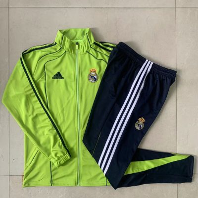 Kids Real Madrid Training Kit (Jacket+Pants) Green 2025/26