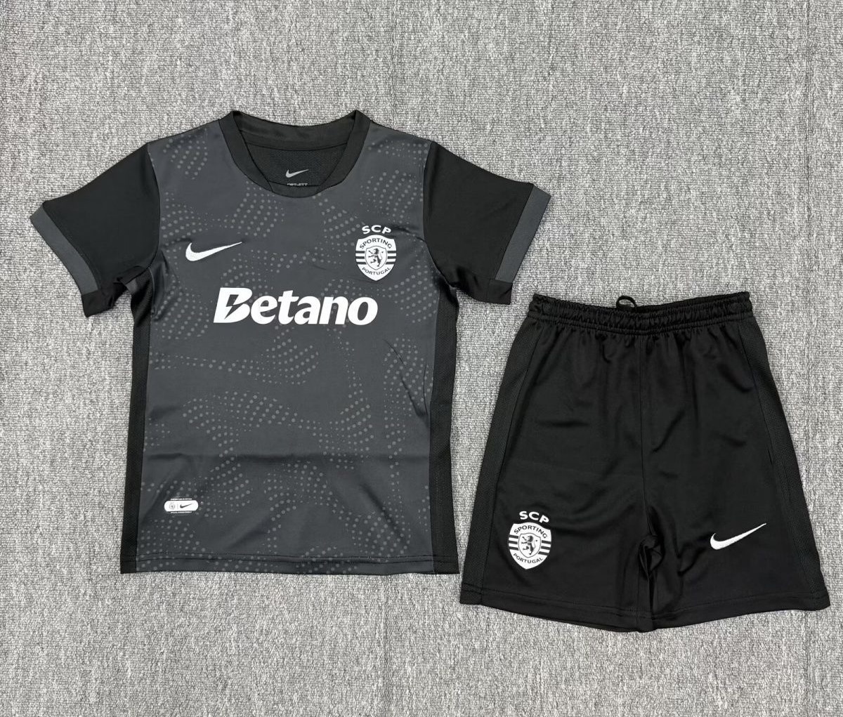 Sporting CP Soccer Jersey Away Kids Kit Jersey+Shorts 2025/26