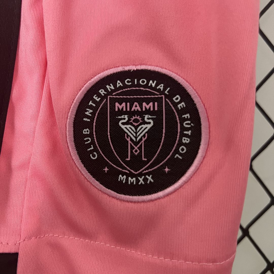 Inter Miami Soccer Jersey Home Kids Kit Jersey+Shorts 2024 - Image 5