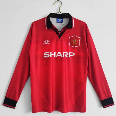 Manchester United Retro Home Long Sleeve Football Jersey Shirt 1994/96