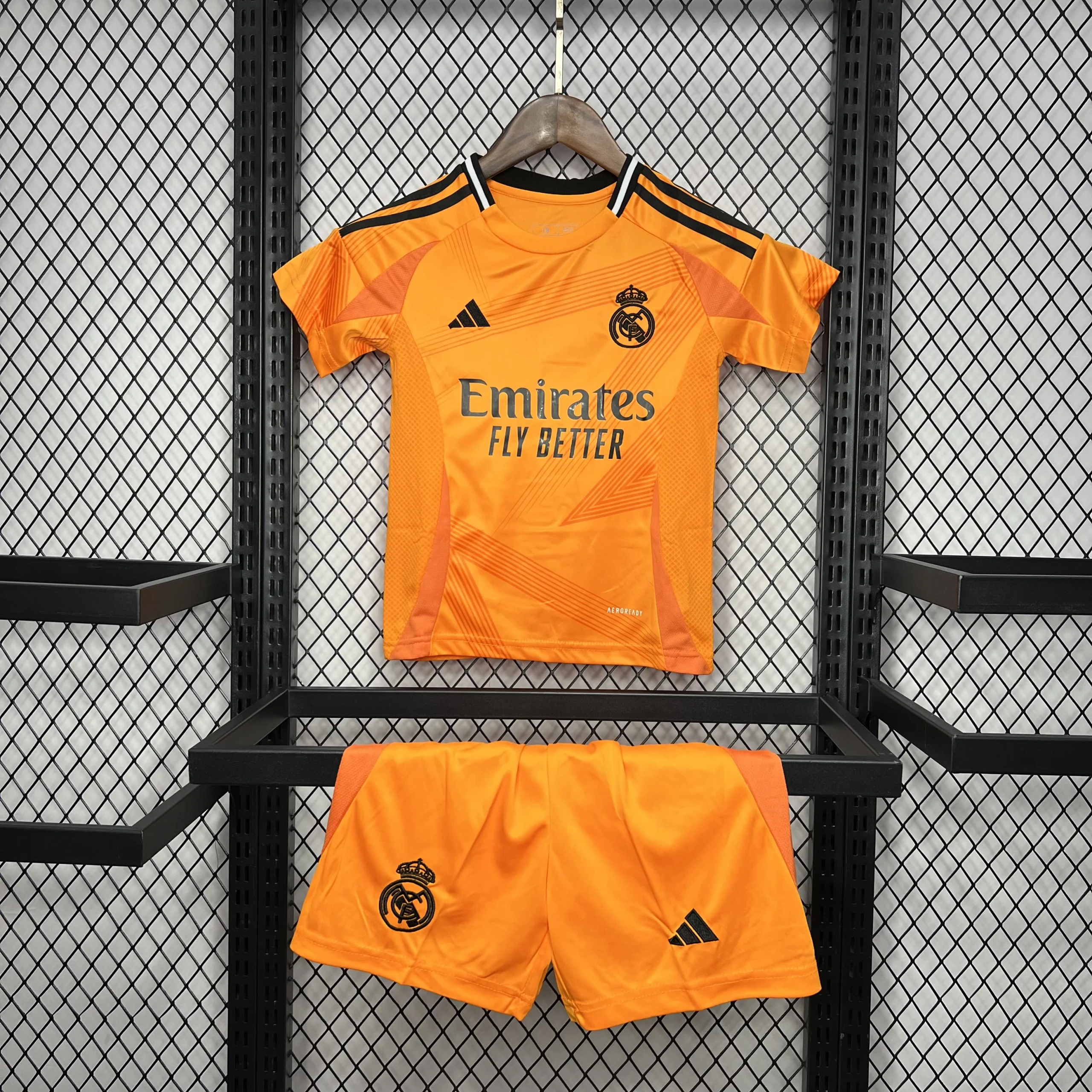 Real Madrid Soccer Jersey Away Custom Kids Kit Jersey+Shorts 2024/25 - Image 3