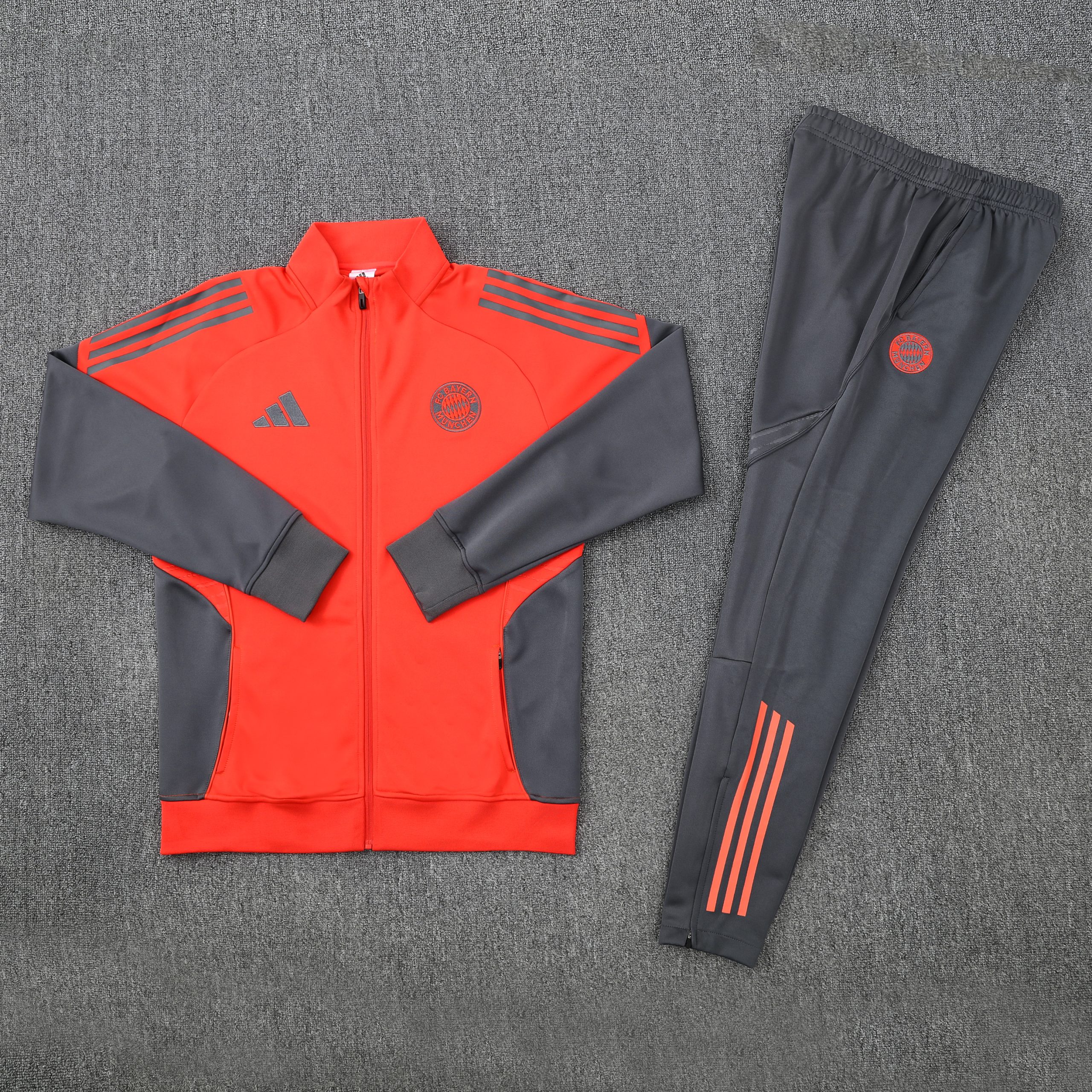 Bayern Munich Training Kit (Jacket+Pants) Orange 2025/26 - Image 4