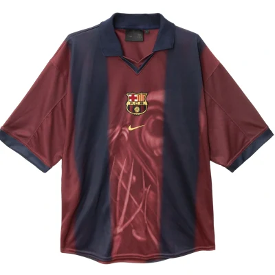 CJ X FC BARCELONA RETRO 2000/01 HOME SKELETON JERSEY