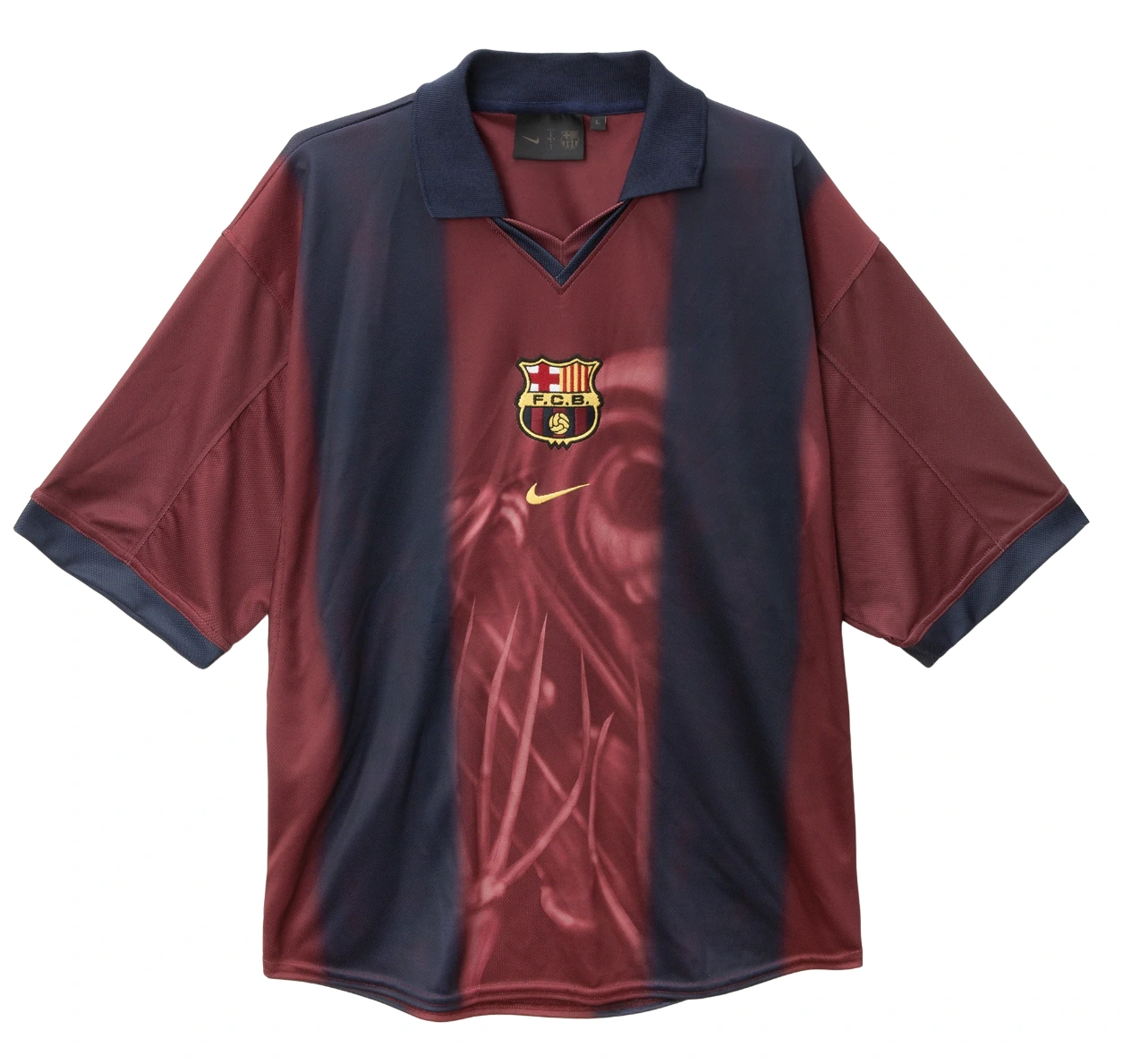 CJ X FC BARCELONA RETRO 2000/01 HOME SKELETON JERSEY
