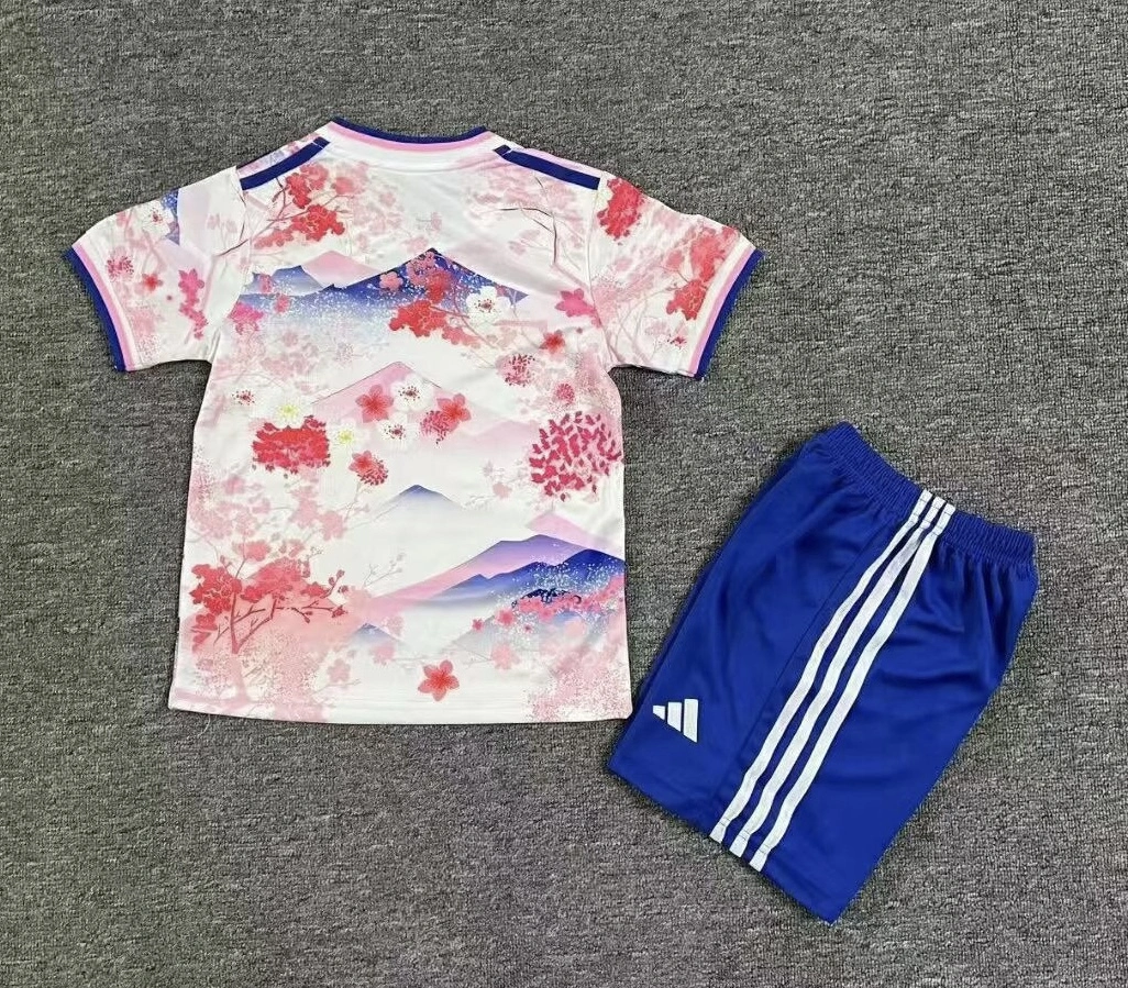 Japan Soccer Jersey Special Edition Kids Kit Jersey+Shorts 2025 - Image 2