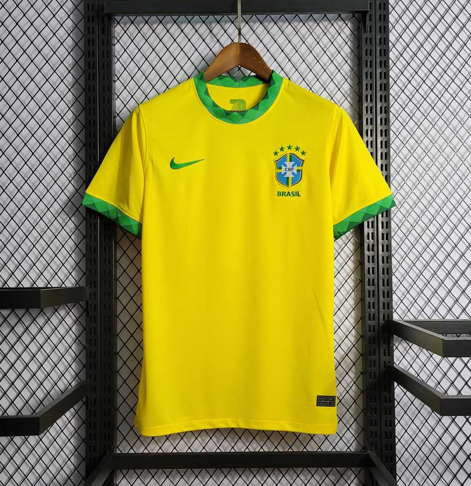 Brazil Retro Jersey Custom Home Soccer Jersey 2021