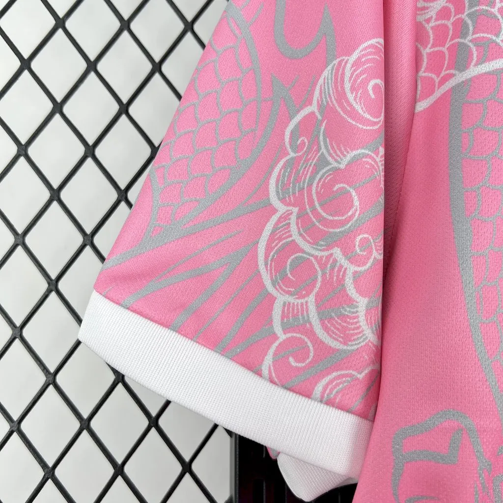 Real Madrid Soccer Jersey Dragon Pink Special Edition Custom Shirt 2025/26 - Image 6