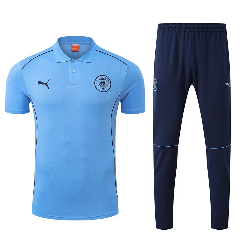 Marseille Training Kit (Polo+Pants) Blue 2025/26