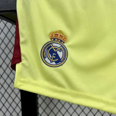 Real Madrid Soccer Jersey Yellow Goalkeeper Kids Kit Jersey+Shorts 2025/26 - Image 5