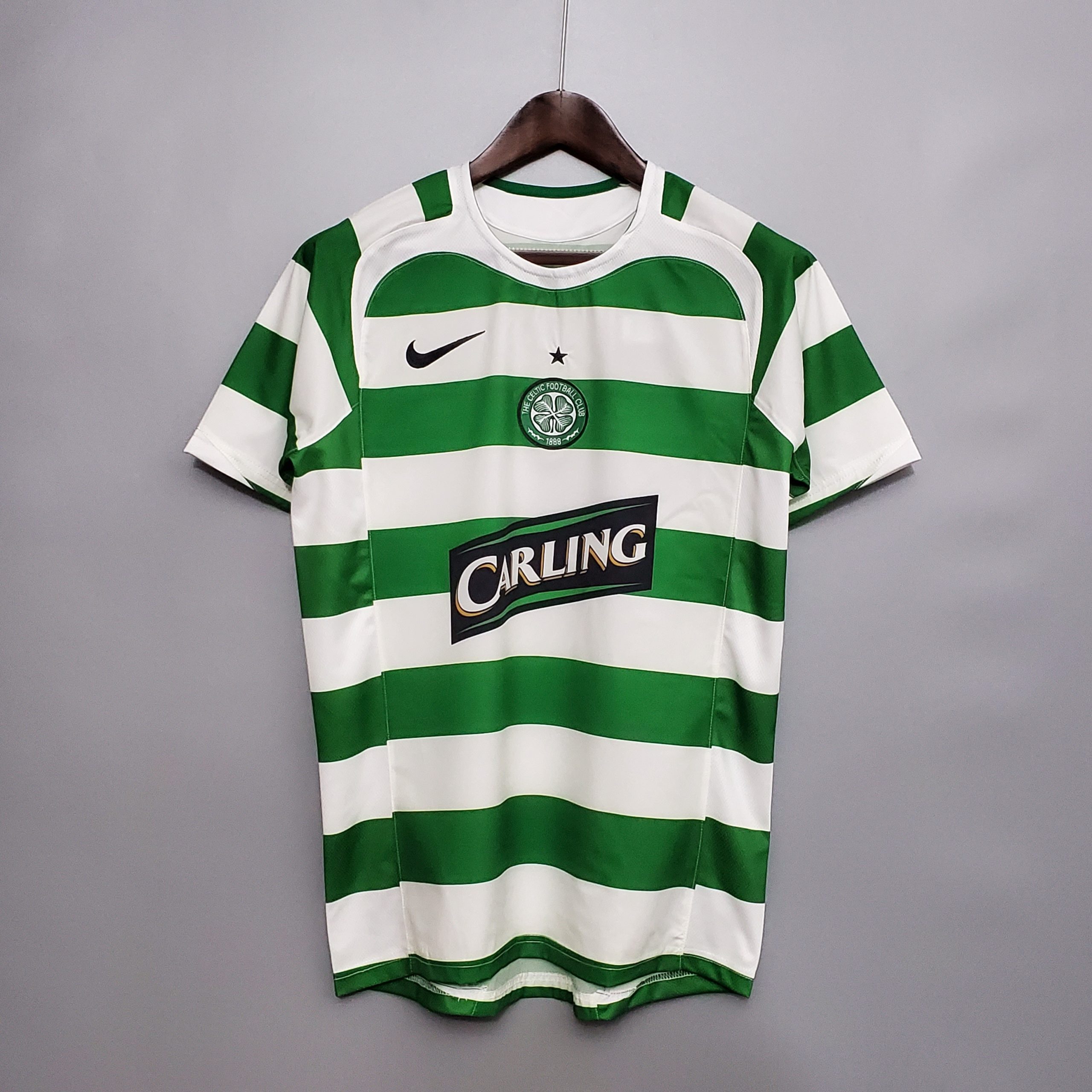 Celtic Retro Soccer Jersey Home Custom Shirt 2005/06