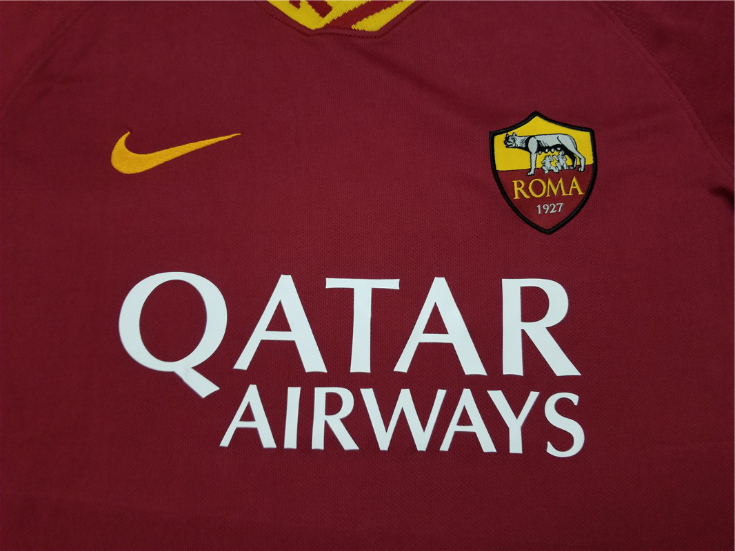 Roma Retro Soccer Jersey Home Custom Shirt 2019/20 - Image 6