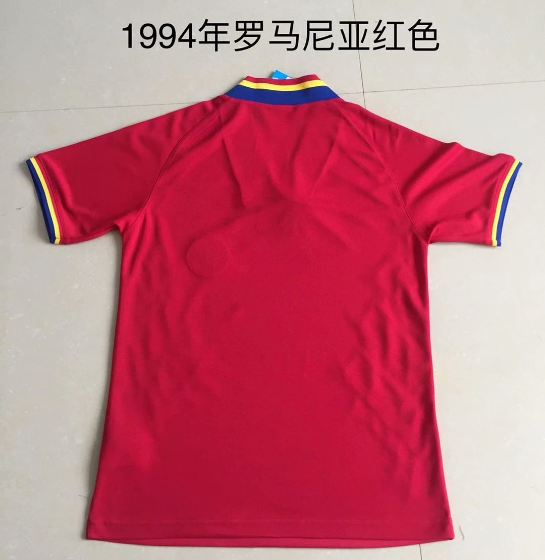 Romania Soccer Jersey Away Retro Jersey 1994 - Image 2