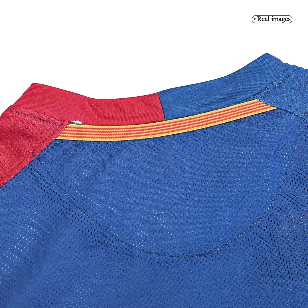 Barcelona Retro Jersey Home Soccer Shirt Long Sleeve 2008/09 - UCL - Image 3