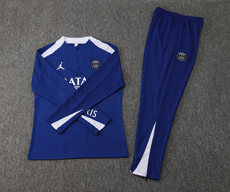 PSG Training Kit (Sweatshirt+Pants) Blue 2025/26 - Image 2