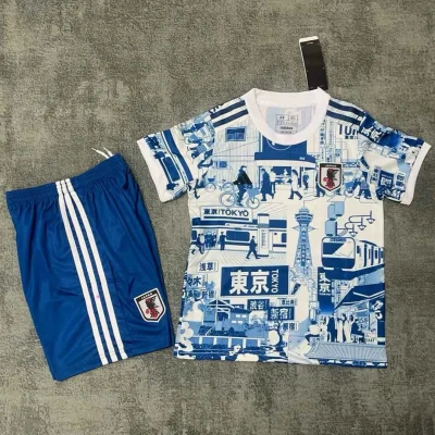 Japan Soccer Jersey Tyoko Special Edition Kids Kit Jersey+Shorts 2025
