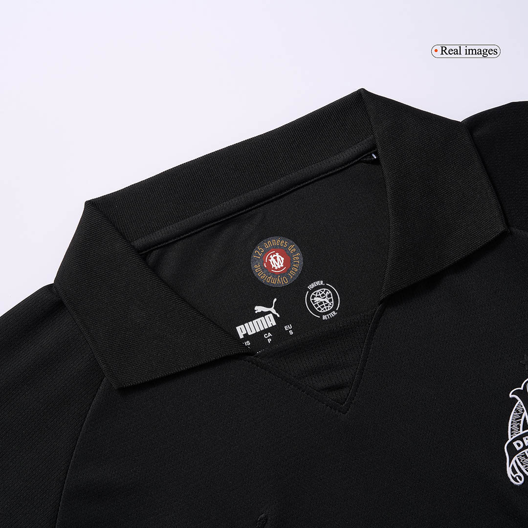 Marseille Soccer Jersey 125th Anniversary Black Custom Shirt 2024/25 - Image 3