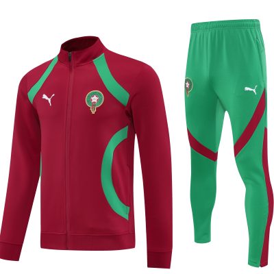 Morocco Training Kit (Jacket+Pants) Red 2025