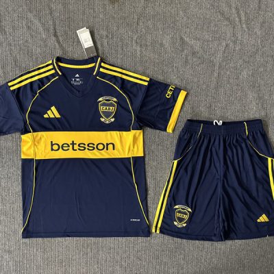 Boca Juniors Soccer Jersey Home Kids Kit Jersey+Shorts 2025/26