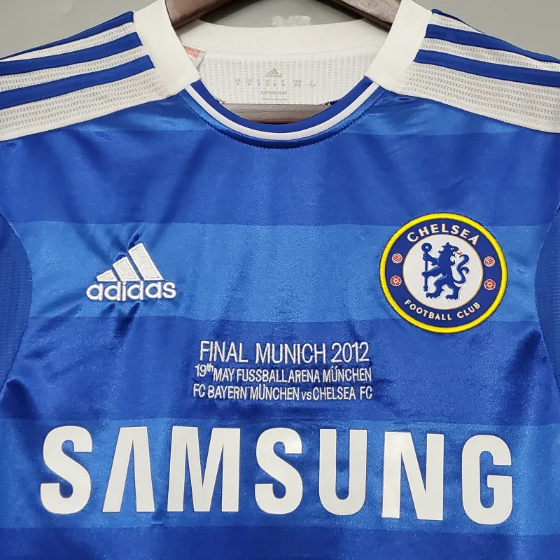 Chelsea Retro Football Jersey Home Shirt UCL Final 2011/12 - Image 6