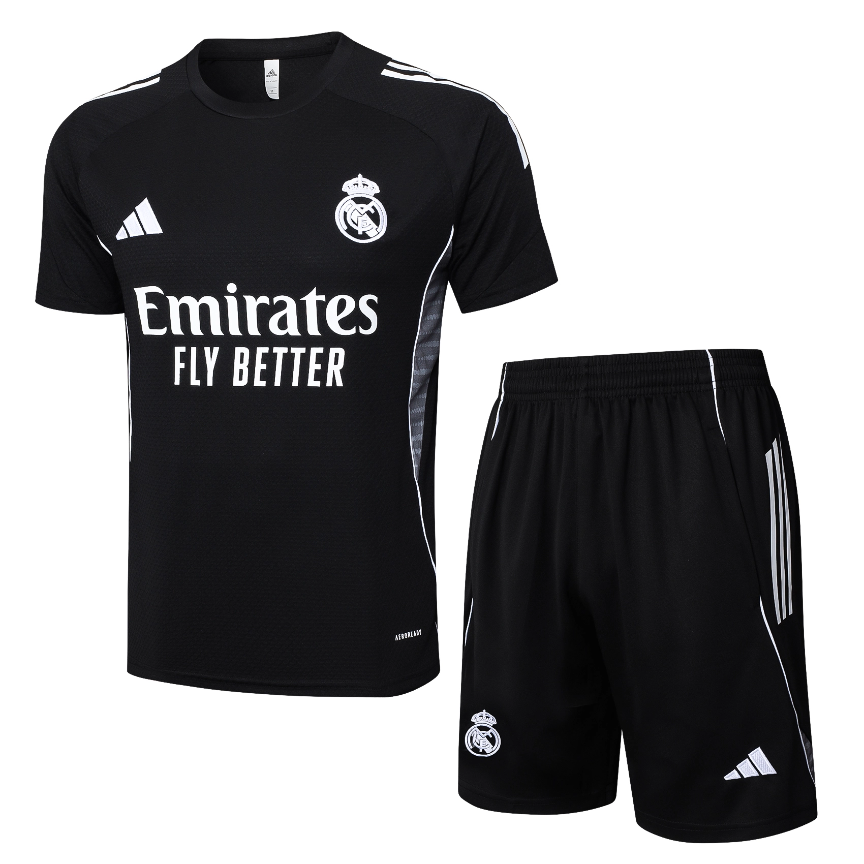 Real Madrid Training Jersey Kit Black 2025/26