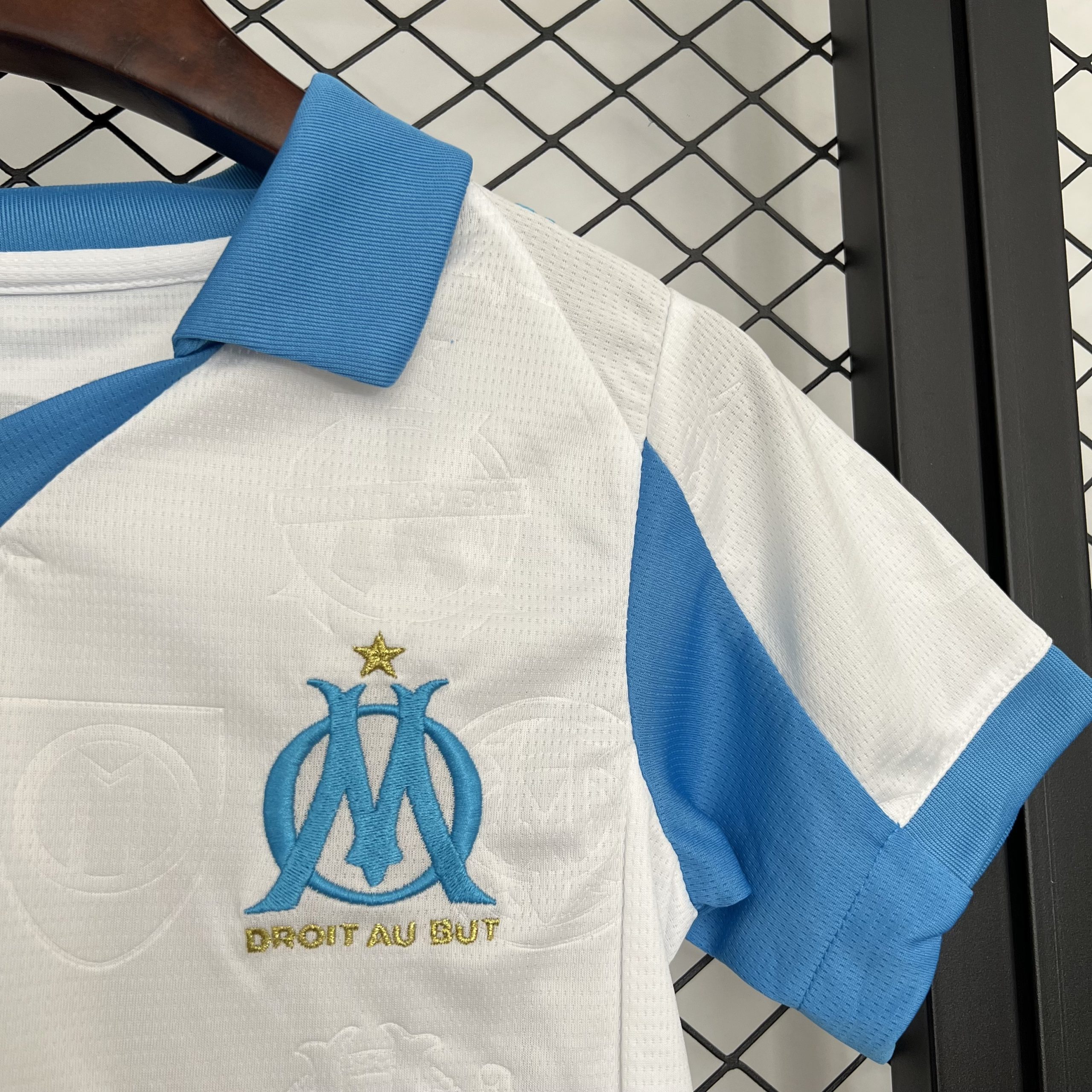 Marseille Soccer Jersey Home Kids Kit Jerseys+Shorts 2025/26 - Image 5