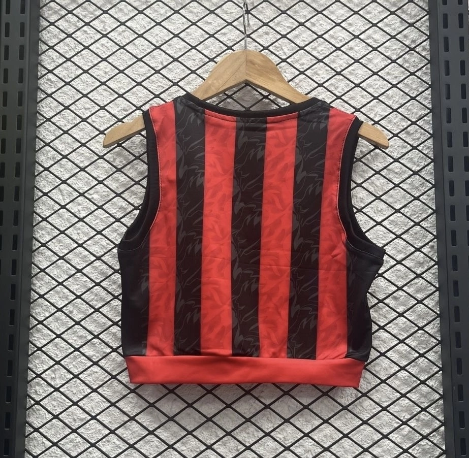 AC Milan Soccer Jersey Home Women's Vest 2025/26 - Image 2