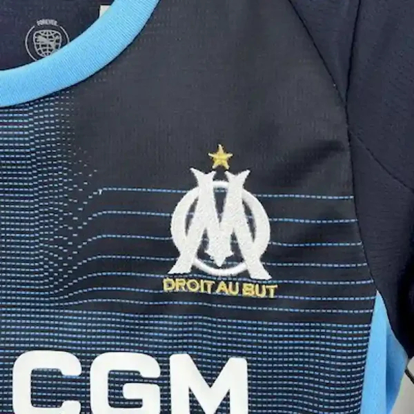 Marseille Soccer Jersey Away Kids Kit Jerseys+Shorts 2025/26 - Image 5