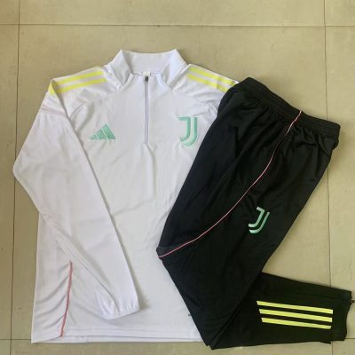 Kids Juventus Training Kit (Sweatshirt+Pants) White 2025/26