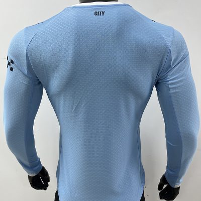 Alternative view of Manchester City  Home Long Sleeve Football Jersey Shirt 2025/26