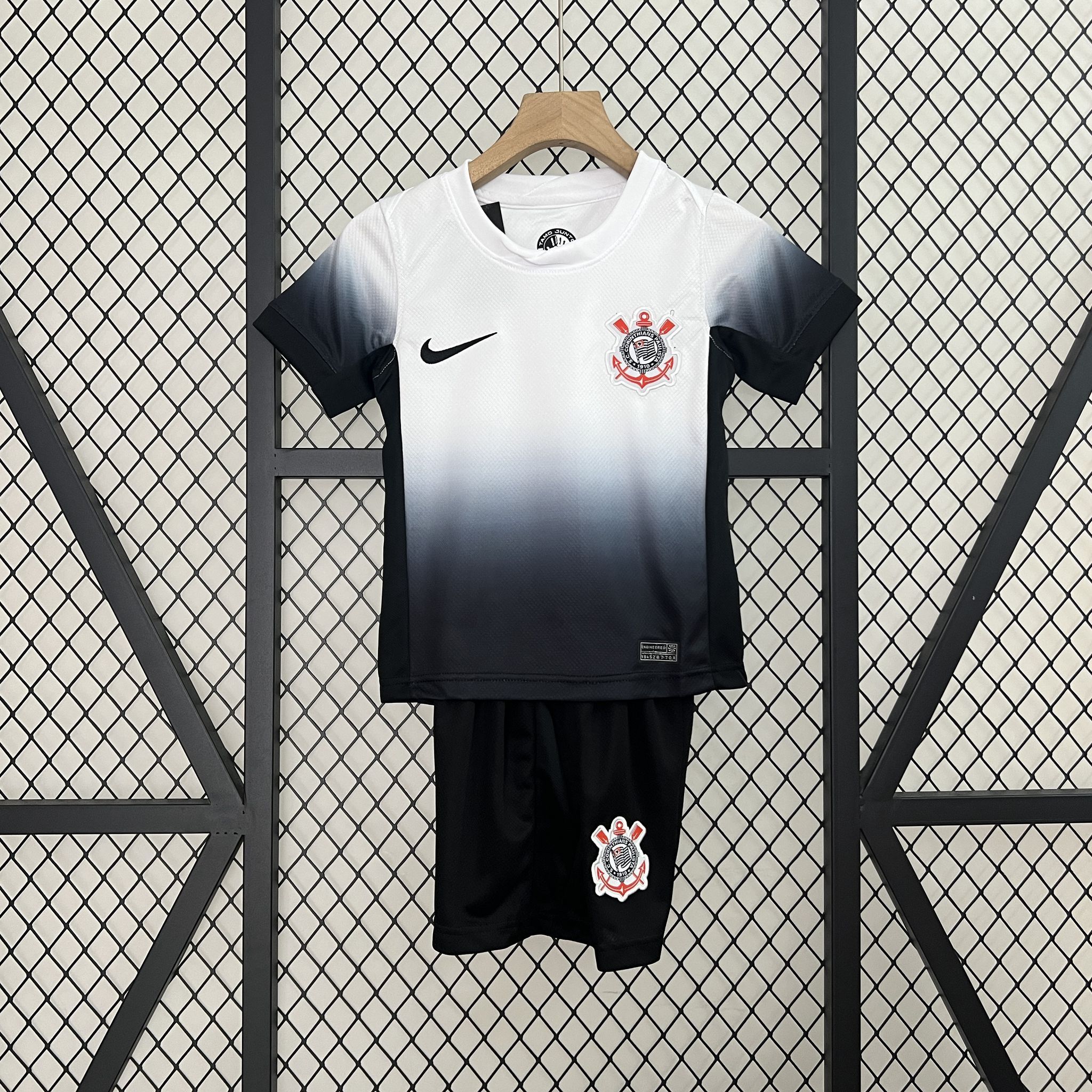 Corinthians Soccer Jersey Home Kids Kit Jersey+Shorts 2024