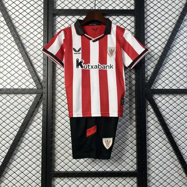 Athletic Club de Bilbao Soccer Jersey Homee Kids Kit Jersey+Shorts 2025/26