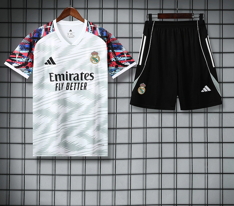 Real Madrid Training Jersey Kit White 2025/26 - Image 3