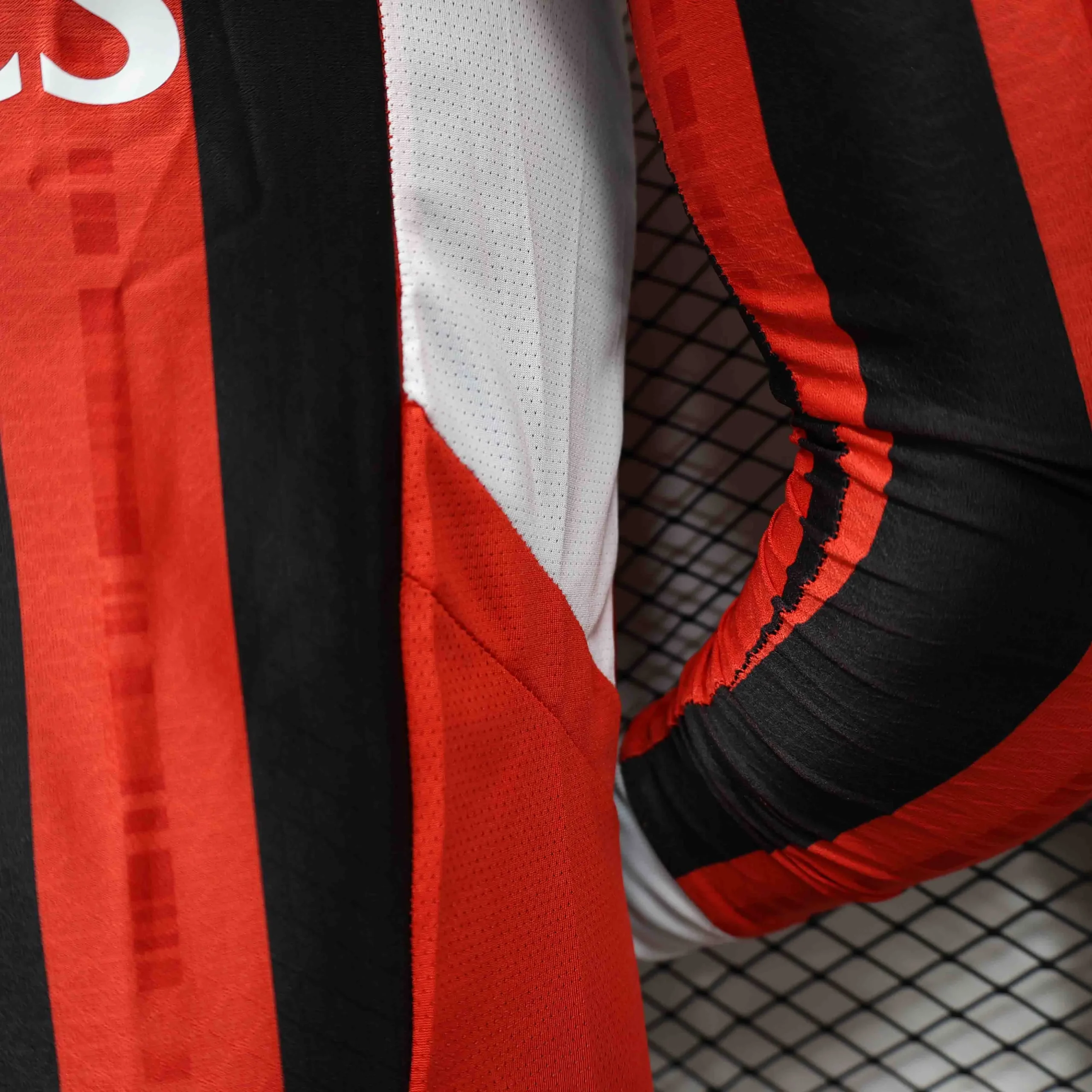 AC Milan Soccer Jersey Home Long Sleeve Shirt 2024/25 - Image 4