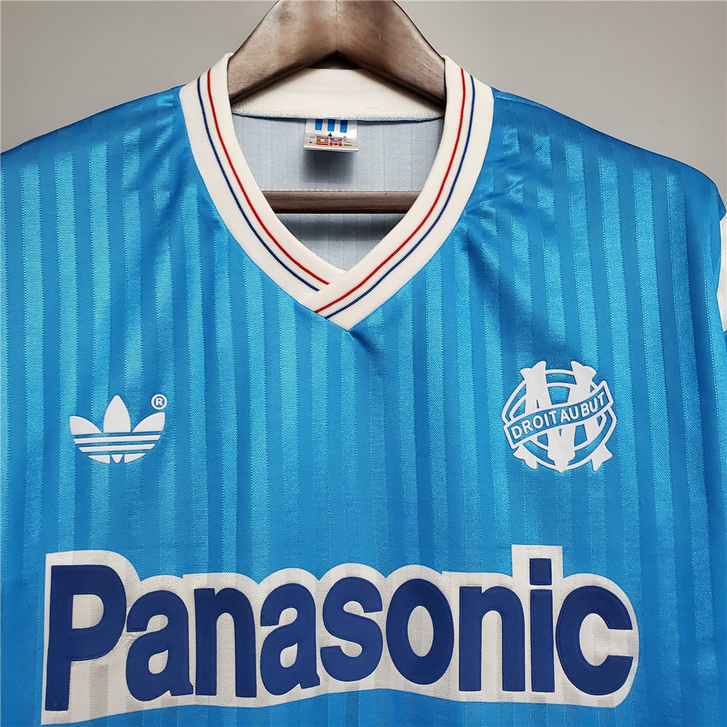 Marseille Retro Soccer Jersey Away Custom Shirt 1989-91 - Image 4