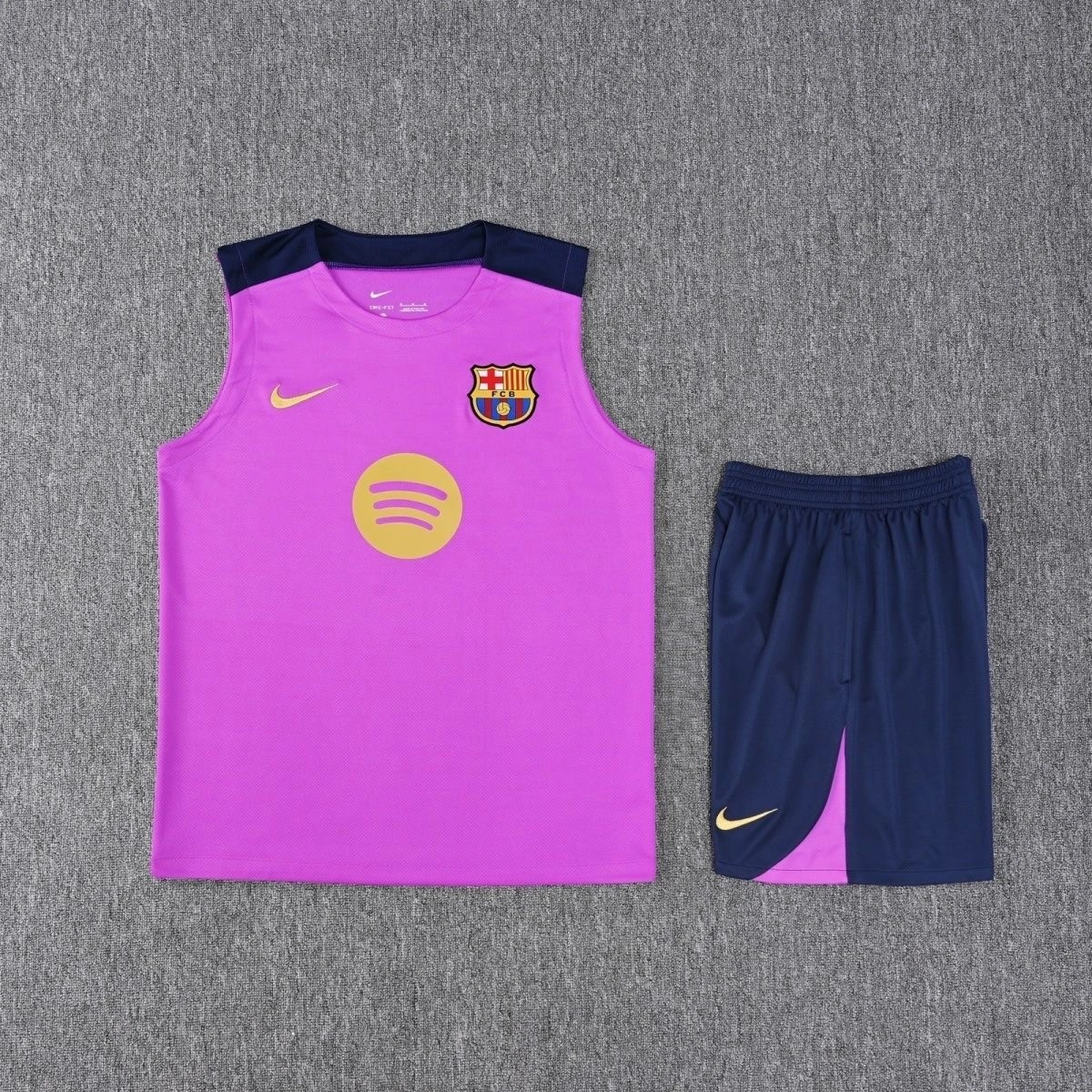 Barcelona Sleeveless Training Kit Purple 2025/26 - Image 3