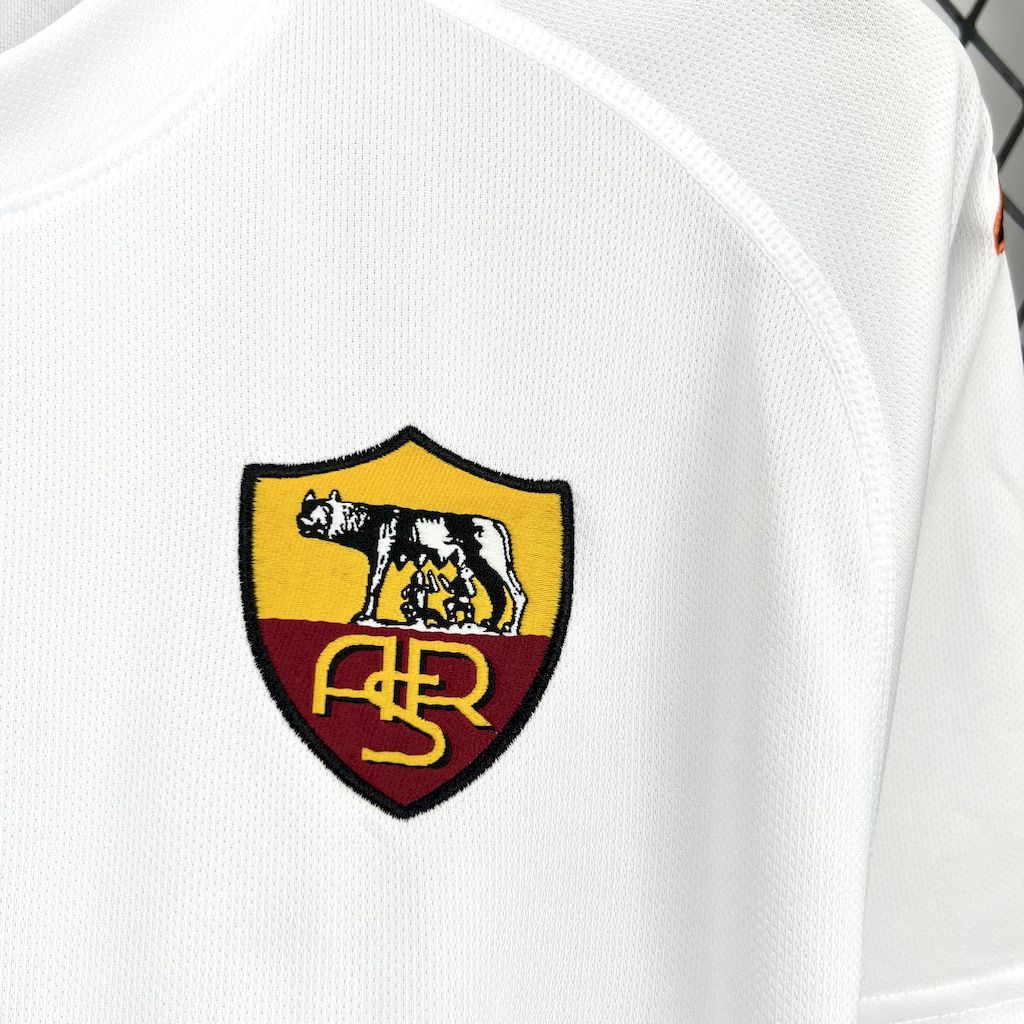 Roma Retro Soccer Jersey Away Custom Shirt 2000/01 - Image 4