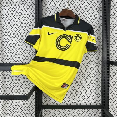 Borussia Dortmund Retro Jersey Home Soccer Shirt 1996/97