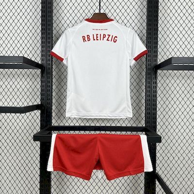 Alternative view of RB Leipzig Football Jersey Home Kids Kit Jersey+Shorts 2025-26