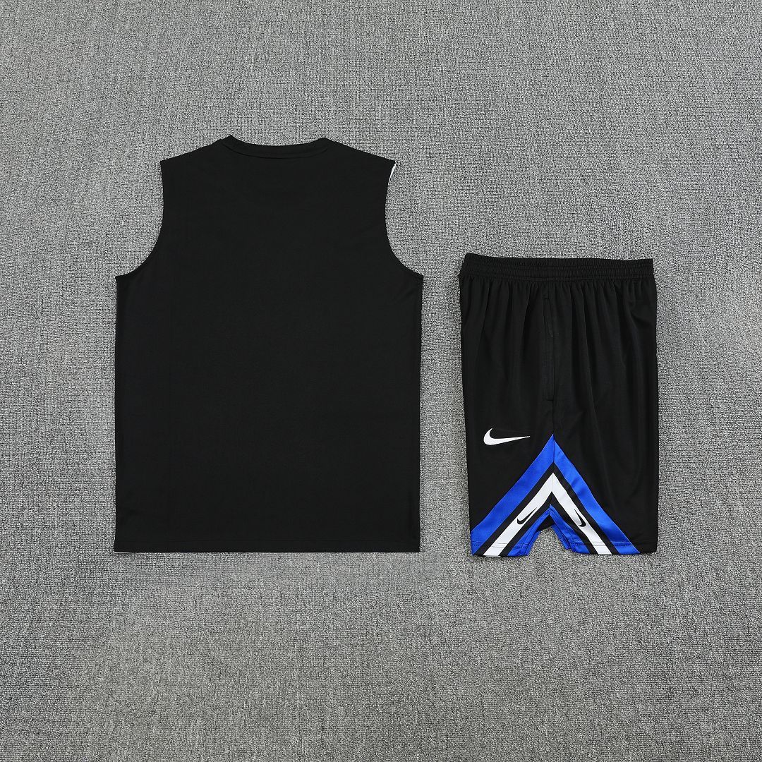Inter Milan Retro Sleeveless Training Kit Black 2025/26 - Image 3