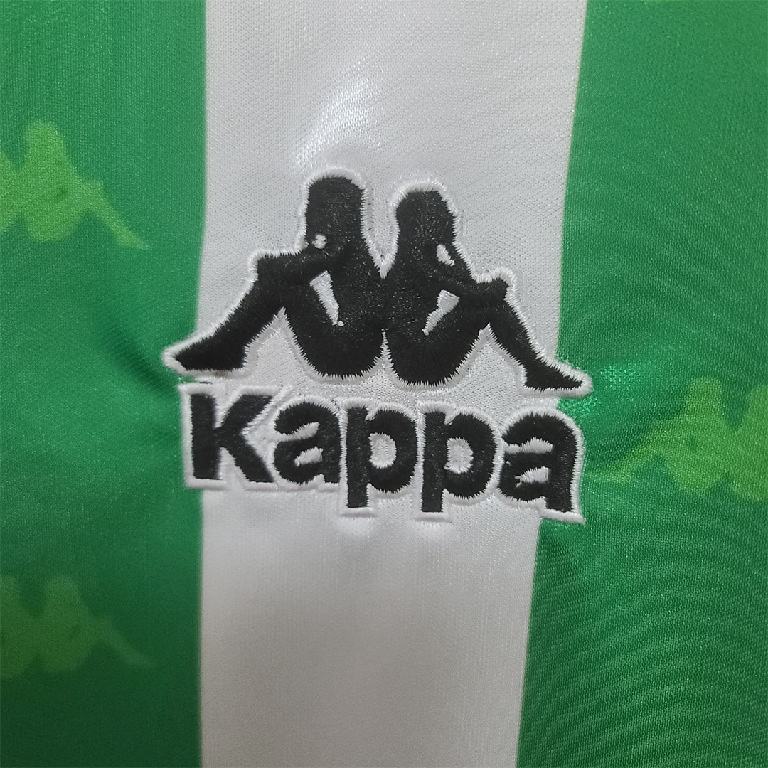 Real Betis Retro Jersey Home Long Sleeve Soccer Shirt 1995/97 - Image 3