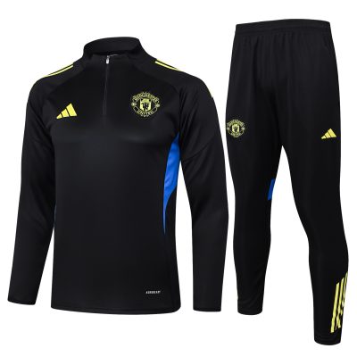 Manchester United Training Kit (Sweatshirt+Pants) Black 2025/26