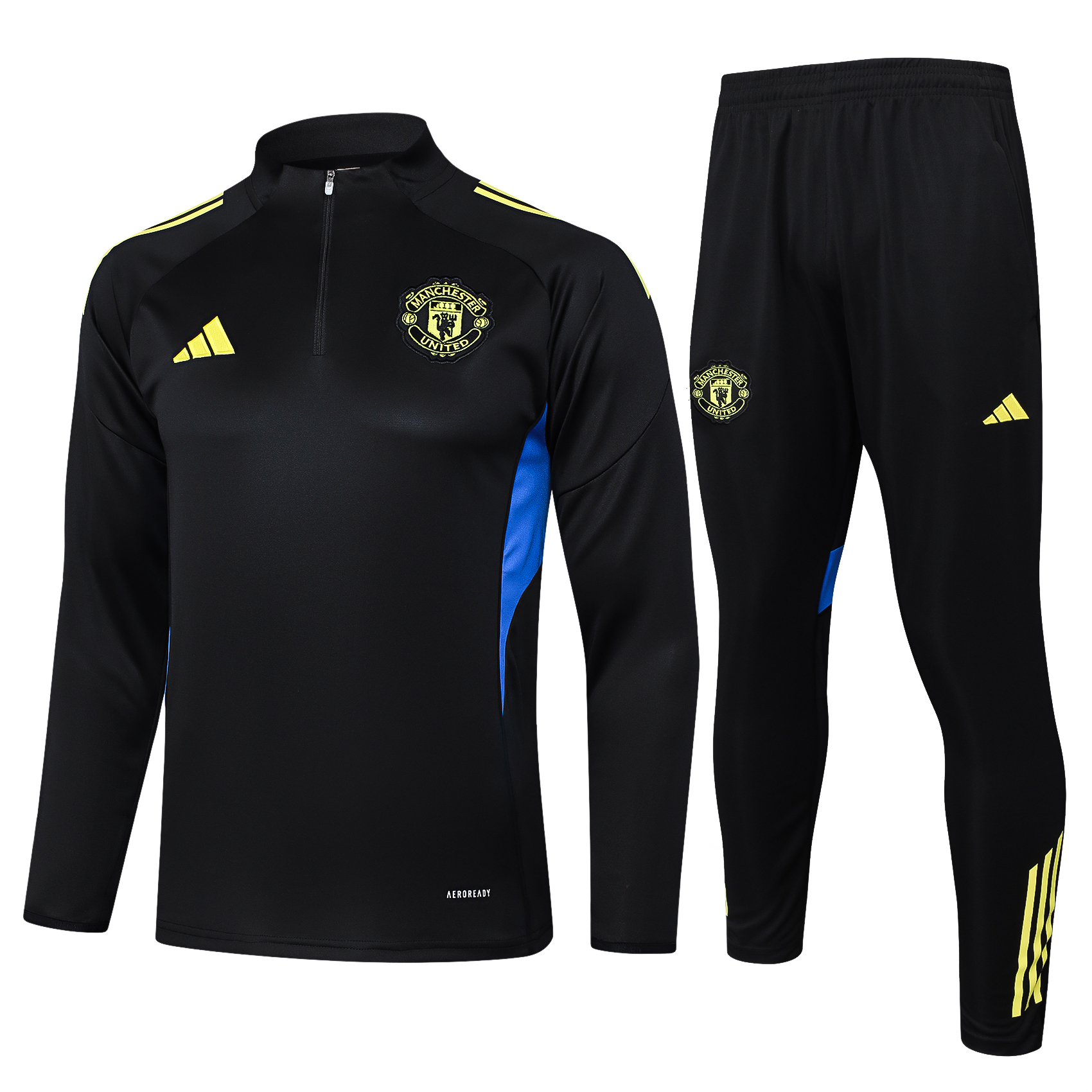 Manchester United Training Kit (Sweatshirt+Pants) Black 2025/26