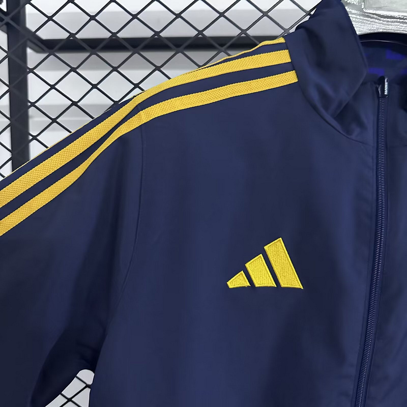 Real Madrid Reversible Double-Sides Windbreaker Jacket Blue 2025-26 - Image 3